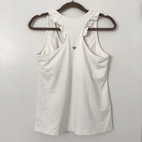 (3 / $15) Silver Icing White Activewear Tank Top - Picture 2 of 6